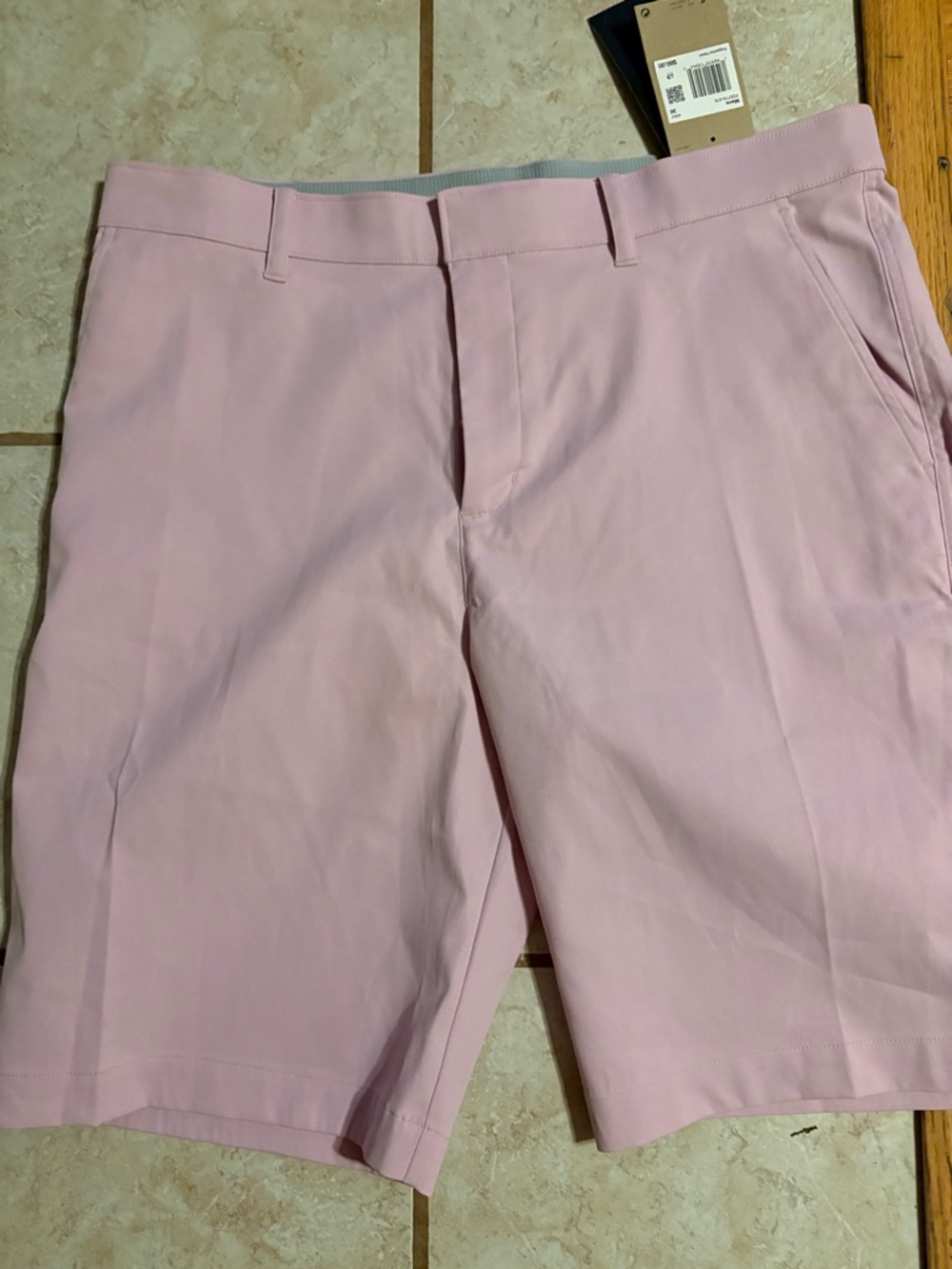 Nike Light Pink Flat Front Golf Shorts